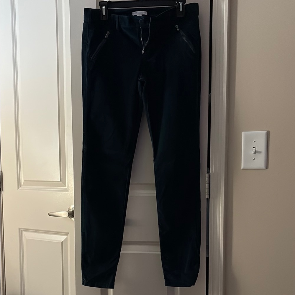 NY&Co Velvet Skinny Teal Pants